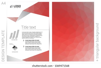 Light Red vector  layout for Leaflets. Glitter abstract design concept with text box. Beautiful design for cover of notepads.