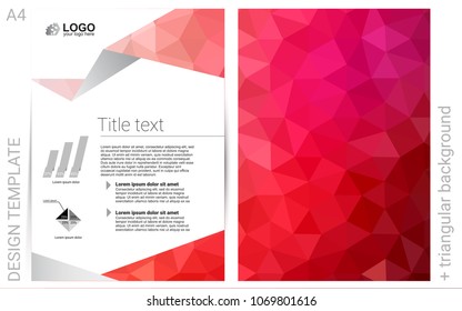 Light Red vector  layout for Leaflets. Blurred decorative design in abstract style with textbox. The pattern can be used for any ad, booklets.