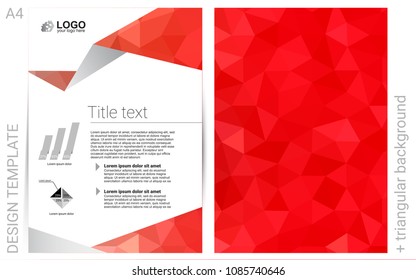 Light Red vector  layout for Leaflets. Modern abstract design concept with colorful gradient. Completely new template for your brand book.