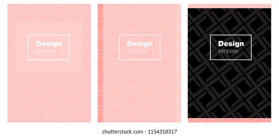 Light Red vector layout for Leaflets. Beautiful colorful sample in abstract style. Pattern for leaflets, booklets.
