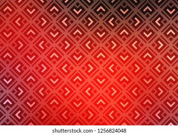 Light Red vector layout with lines, rectangle. Colorful illustration with lines, cubes on abstract template. Best design for your ad, poster, banner.