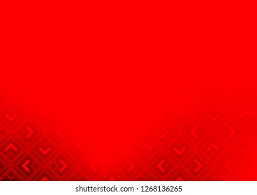Light Red vector layout with lines, rectangle. Colorful illustration with lines, cubes on abstract template. Pattern for business booklets, leaflets.