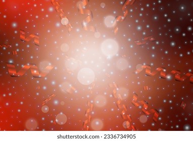Light Red vector layout in New Year style. Modern abstract Christmas mood shapes. Pattern for booklets, leaflets of education.