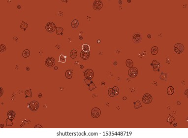 Light Red vector layout with restaurant food. Abstract background with colorful Fast Food illustrations. Doodle design for your business advert of cafes.