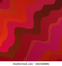 Light Red vector layout with wry lines. Colorful illustration in circular style with lines. Pattern for websites, landing pages.