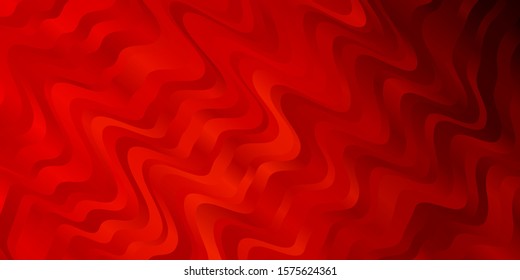 Light Red vector layout with wry lines. Colorful illustration in circular style with lines. Best design for your posters, banners.