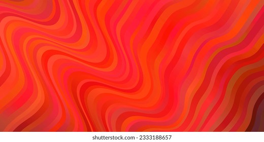 Light Red vector layout with wry lines. Illustration in abstract style with gradient curved.  Pattern for commercials, ads.