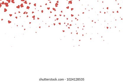 Light red vector lovely background with hearts. Valentines greeting card with cute hearts. Abstract pattern for your design, website, ad.