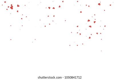 Light red vector lovely background with hearts. Valentines greeting card with cute hearts. Abstract pattern for your design, website, ad.