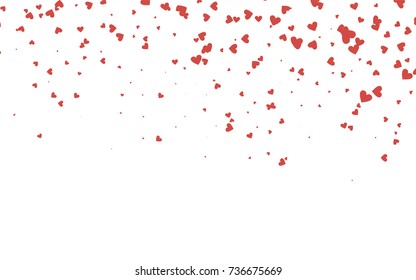 Light red vector lovely background with hearts. Valentines greeting card with cute hearts. Abstract pattern for your design, website, ad.