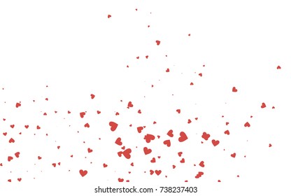Light red vector lovely background with hearts. Valentines greeting card with cute hearts. Abstract pattern for your design, website, ad.