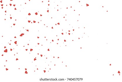 Light red vector lovely background with hearts. Valentines greeting card with cute hearts. Abstract pattern for your design, website, ad.