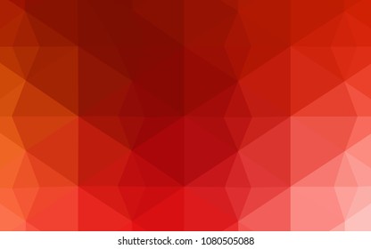 Light Red vector low poly texture. Colorful abstract illustration with triangles. The template for cell phone's backgrounds.