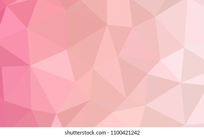 Light Red vector low poly texture. Shining polygonal illustration, which consist of triangles. Polygonal design for your web site.