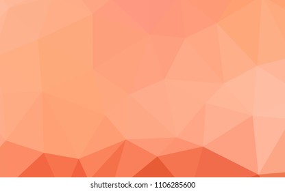 Light Red vector low poly cover. Creative geometric illustration in Origami style with gradient. Best triangular design for your business.