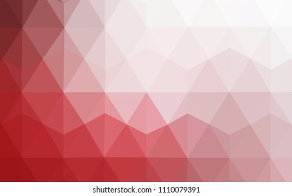 Light Red vector low poly layout. Geometric illustration in Origami style with gradient.  Brand new style for your business design.