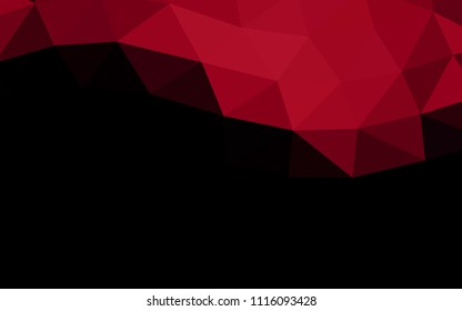Light Red vector low poly low poly. Creative geometric illustration in Origami style with gradient. A completely new design for your business.