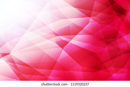 Light Red vector low poly texture. A completely new color illustration in a polygonal style. Brand new style for your business design.