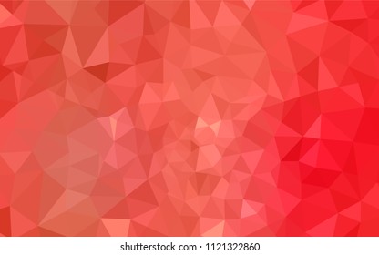 Light Red vector low poly layout. A sample with polygonal shapes. Textured pattern for your backgrounds.