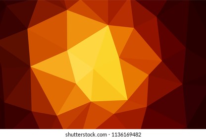 Light Red vector low poly layout. Creative geometric illustration in Origami style with gradient. Polygonal design for your web site.