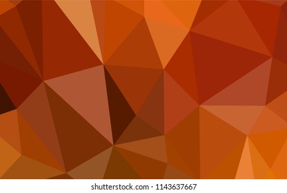 Light Red vector low poly cover. Colorful abstract illustration with triangles. Pattern for a brand book's backdrop.