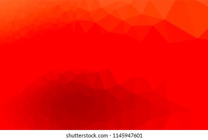 Light Red vector low poly cover. Creative geometric illustration in Origami style with gradient. Brand new style for your business design.