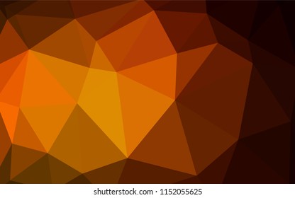 Light Red vector low poly cover. Creative illustration in halftone style with triangles. A new texture for your web site.