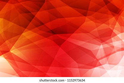 Light Red vector low poly texture. Geometric illustration in Origami style with gradient.  Brand new style for your business design.