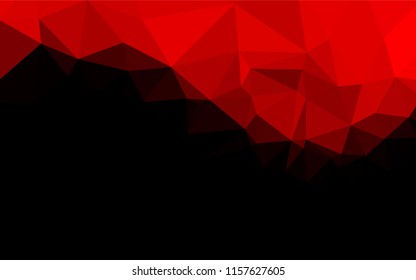 Light Red vector low poly cover. A sample with polygonal shapes. The elegant pattern can be used as part of a brand book.