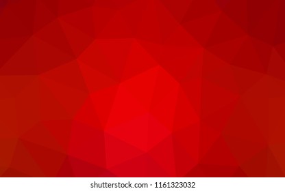 Light Red vector low poly cover. Geometric illustration in Origami style with gradient.  Completely new template for your banner.
