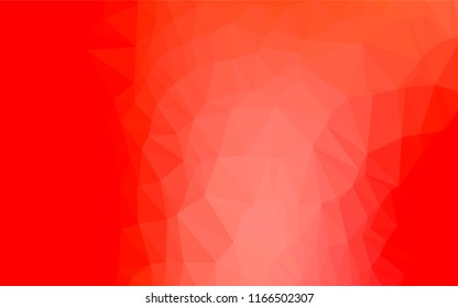 Light Red vector low poly texture. Shining colored illustration in a Brand new style. A new texture for your design.