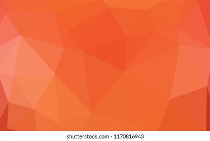 Light Red vector low poly cover. Elegant bright polygonal illustration with gradient. Textured pattern for your backgrounds.
