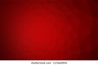 Light Red vector low poly cover. A vague abstract illustration with gradient. The polygonal design can be used for your web site.