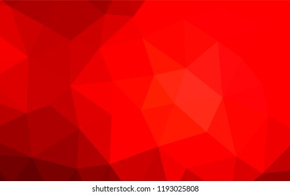 Light Red vector low poly layout. Shining colored illustration in a Brand new style. Triangular pattern for your business design.