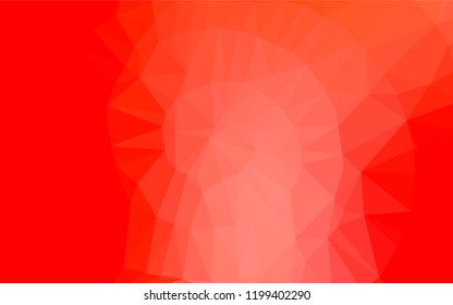 Light Red vector low poly texture. An elegant bright illustration with gradient. The elegant pattern can be used as part of a brand book.