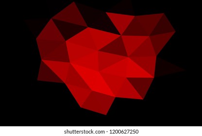 Light Red vector low poly low poly. A completely new color illustration in a vague style. A completely new design for your business.