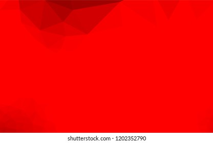 Light Red vector low poly cover. Brand new colored illustration in blurry style with gradient. The template can be used as a background for cell phones.