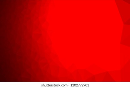 Light Red vector low poly cover. Modern geometrical abstract illustration with gradient. A completely new design for your business.