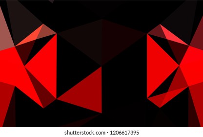 Light Red vector low poly cover. A completely new color illustration in a vague style. The elegant pattern can be used as part of a brand book.