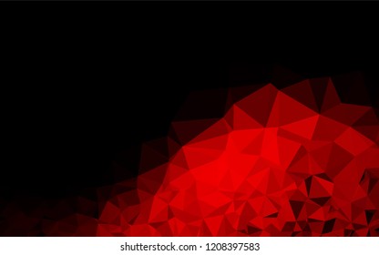 Light Red vector low poly texture. Shining colored illustration in a Brand new style. The completely new template can be used for your brand book.