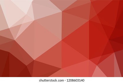 Light Red vector low poly layout. Shining colored illustration in a Brand new style. Brand new style for your business design.