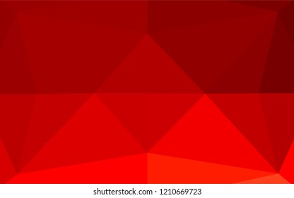 Light Red vector low poly texture. Colorful abstract illustration with gradient. Brand new style for your business design.