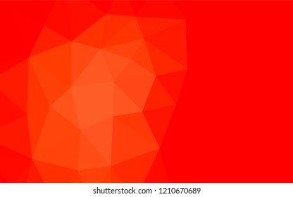Light Red vector low poly texture. Shining illustration, which consist of triangles. Triangular pattern for your business design.
