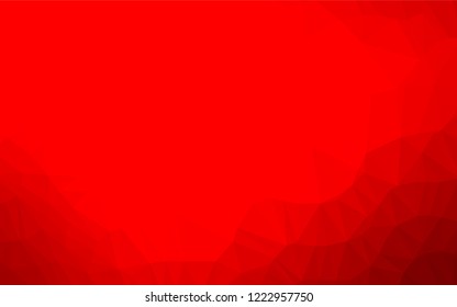 Light Red vector low poly layout. Creative illustration in halftone style with gradient. A new texture for your design.