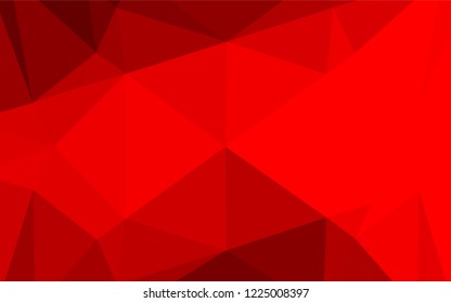 Light Red vector low poly layout. Glitter abstract illustration with an elegant design. The polygonal design can be used for your web site.
