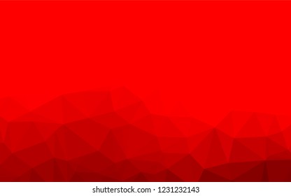 Light Red vector low poly texture. Glitter abstract illustration with an elegant design. Brand new design for your business.