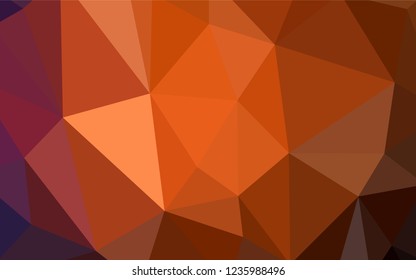 Light Red vector low poly layout. Colorful abstract illustration with triangles. Pattern for a brand book's backdrop.