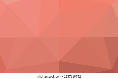 Light Red vector low poly layout. Modern geometrical abstract illustration with gradient. The template can be used as a background for cell phones.