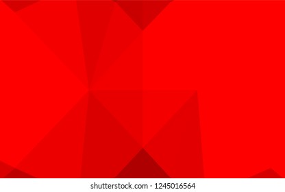 Light Red vector low poly texture. Modern geometrical abstract illustration with gradient. A completely new design for your business.