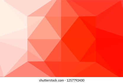 Light Red vector low poly cover. A sample with polygonal shapes. A completely new design for your business.